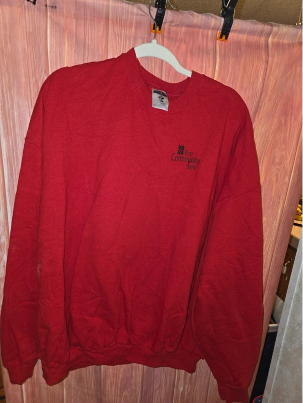 Jerzees Red Fleece Crewneck Sweatshirt Pullover 3XL Big & Tall
